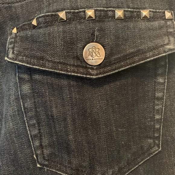 Rock & Republic Kendall Dark Wash Jeans Size 10 - Picture 5 of 10